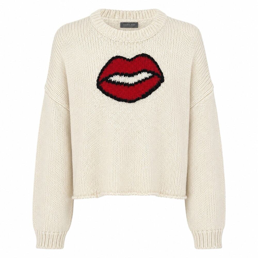 Wooden Ships Oversized Smooch Wool Mohair Pullover Knitted Sweater Knit S/M